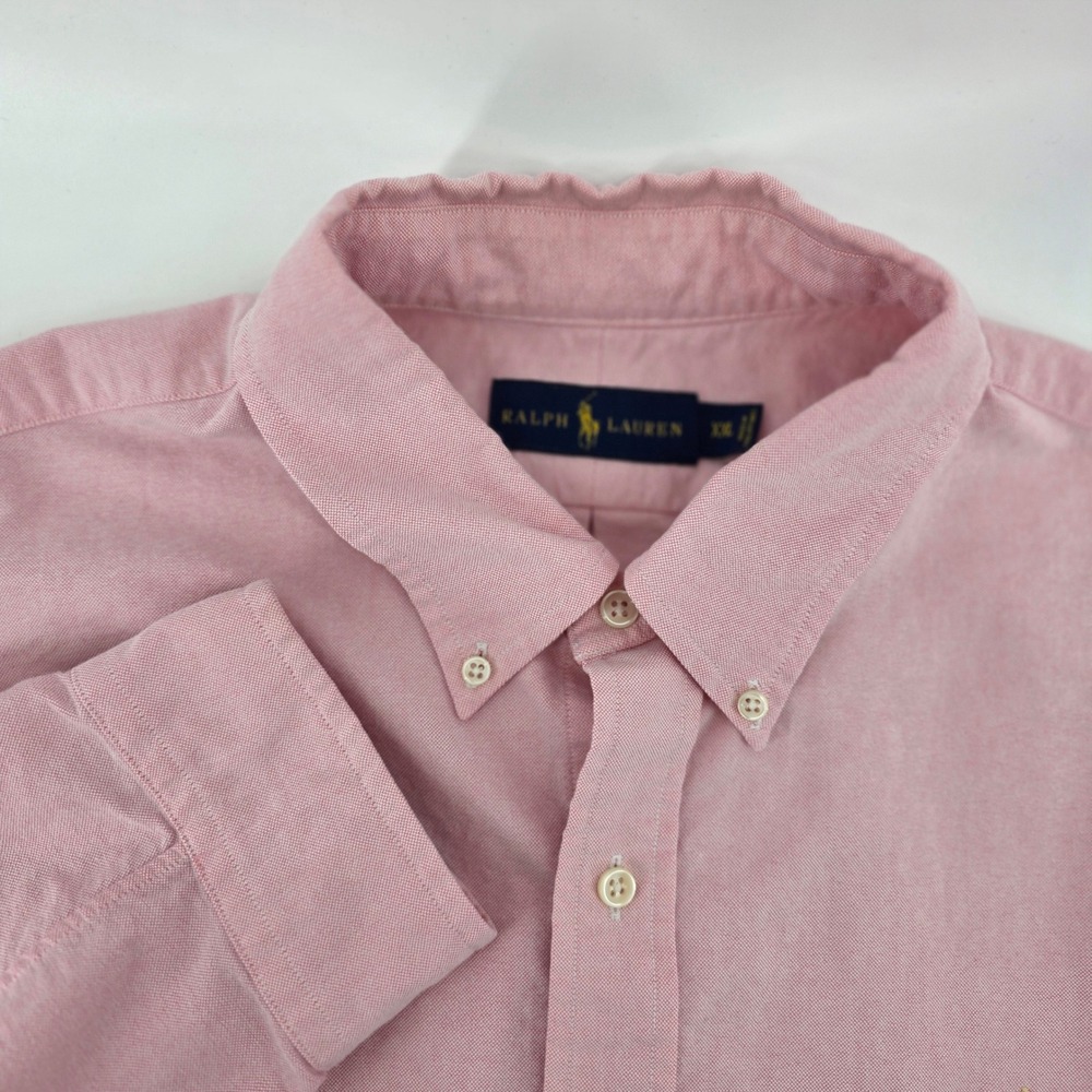 Ralph Lauren Oxford Shirt Mens XXL Heritage Cotton Classic Pink Business Casual - Picture 5 of 12